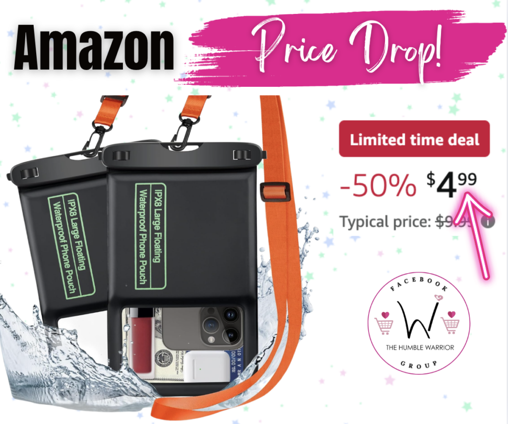 2-pack waterproof phone pouch!